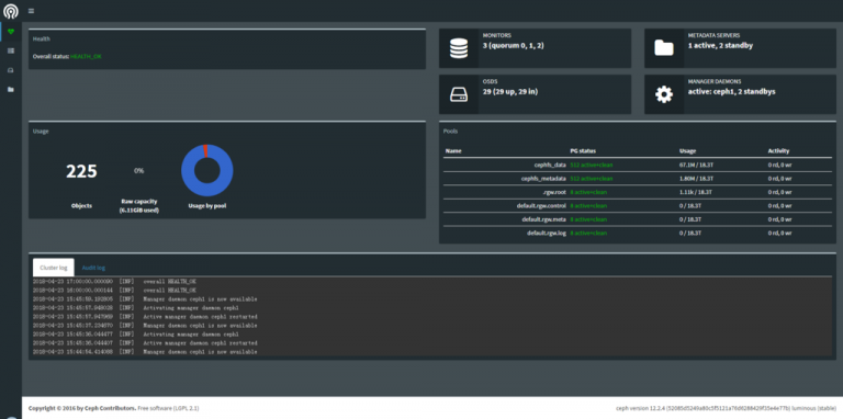 使用基于Docker镜像快速部署ceph分布式文件系统 图文实战教程(Luminous版本) - AndyX.Net - 安迪克斯