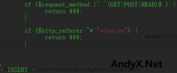 原创经验：设置Nginx/Apache规则屏蔽来源为site.ru的恶意扫描器插图3