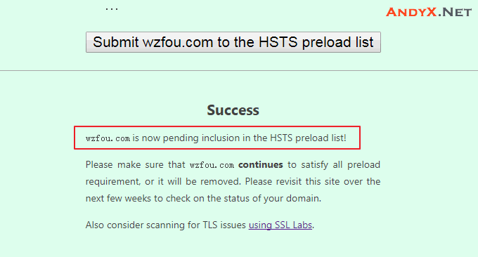 开启HSTS功能并加入Preload List让网站Https访问更加安全(附代删除HSTS方法)插图5