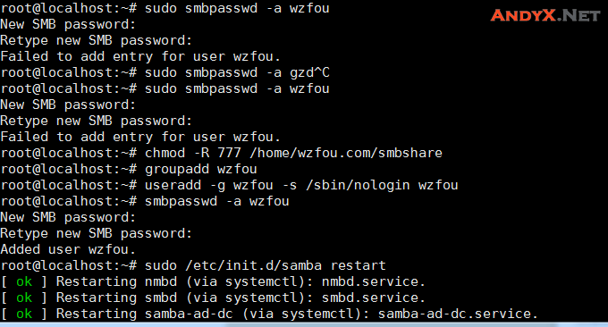 Linux简单共享目录三种方法：NFS挂载/GlusterFS存储/samba共享