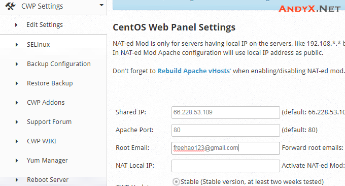 RHEL/CentOS系统最优秀的搭档：CentOS Web Panel免费面板(支持繁体中文)