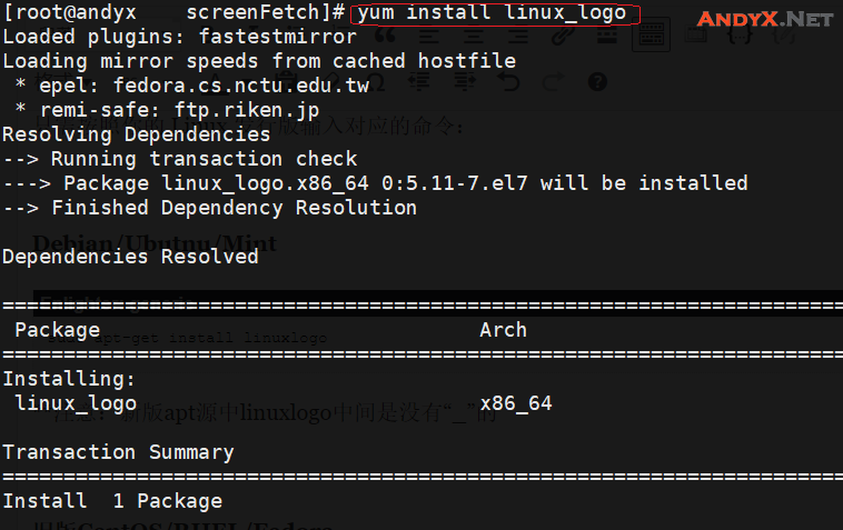 想用酷炫的方式在Console显示Linux标志与硬件信息？来试试screenfetch和linux_logo吧！插图11