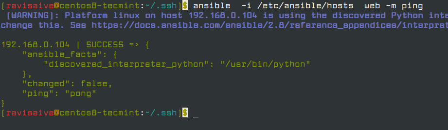 在CentOS8/RHEL8上使用Python-Pip安装Ansible自动化工具图文教程