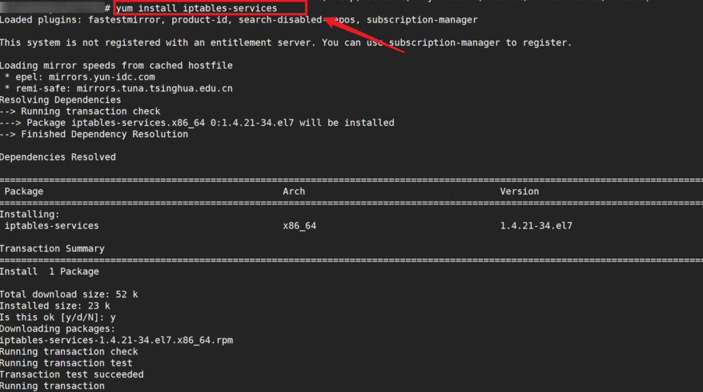 Centos 8 замена iptables