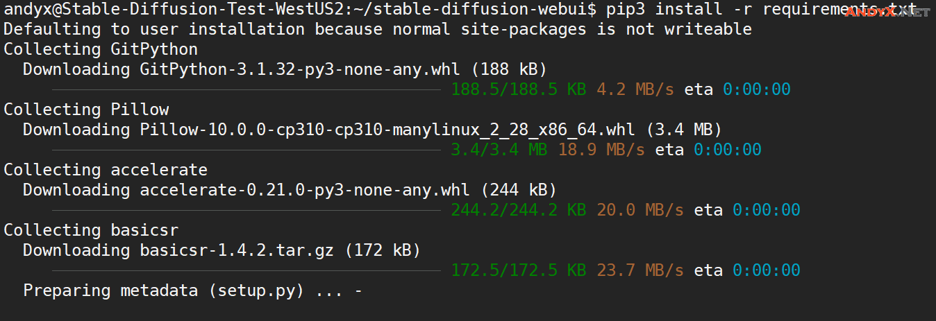 使用Azure NCads A100系列的Linux虚拟机搭建Stable Diffusion WebUI并实现外部访问【原创文章】插图6